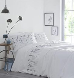 Portfolio Molly Teal/Natural Embroided Floral Double Duvet Cover Set, Cotton