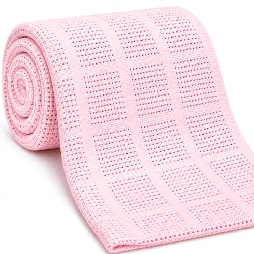 Family Bedding Pink Cotton Cellular Blanket – King Size - Reversible Lightweight Thermal Throw - Soft Traditional Design (230 x 260 cm)