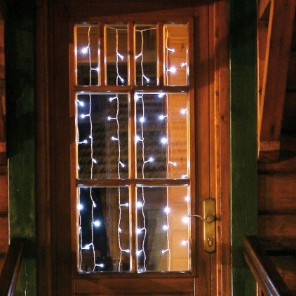 E=M6 5eex572bc Curtain with 100 Bulbs Plastic/PVC White