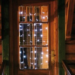 E=M6 5eex572bc Curtain with 100 Bulbs Plastic/PVC White