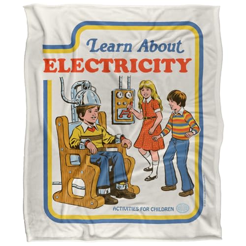 Steven Rhodes Learn About Electricity Silky Touch Super Soft Throw Blanket 152 X 127 Cm