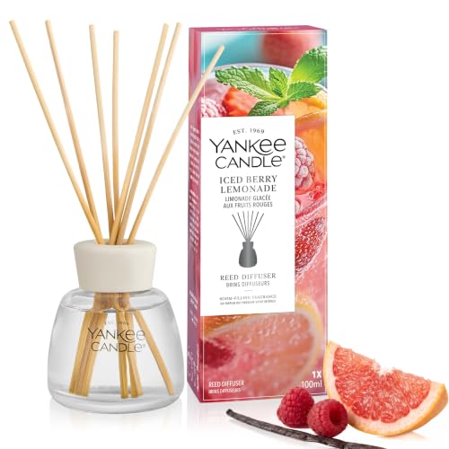 Yankee Candle Reed Diffuser - Iced Berry Lemonade - For small to medium spaces - Up to 10 weeks of fragrance