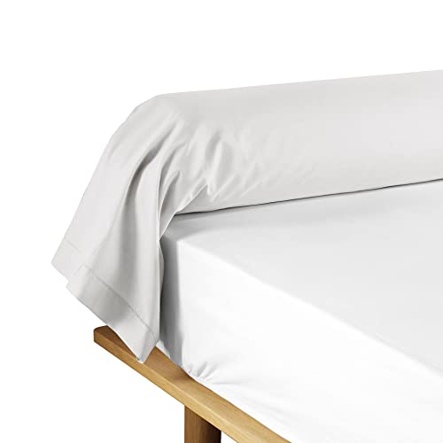 douceur d'intérieur, Bolster Pillow Case 85 x 185 cm Lina White 100% Cotton