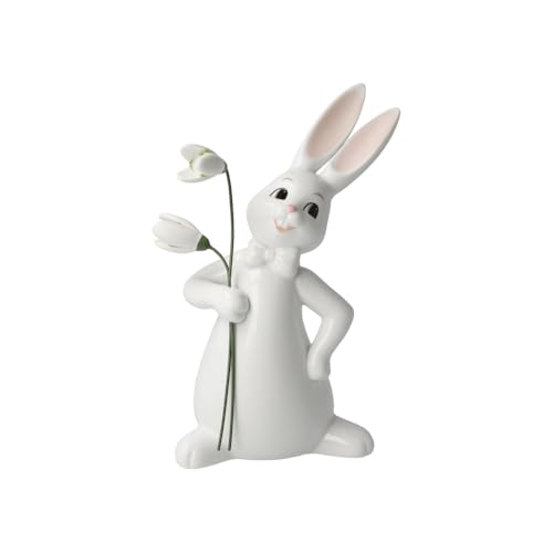 Goebel First Flowers Rabbit Figurine - Snow White Easter