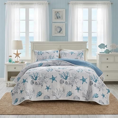 Boys Quilt Set King Size for Summer Hot Weather Breathable Skin Friendly Microfiber Teen Kids Quilted Bedding Bedspread Coverlet Set All Season Bed Cover