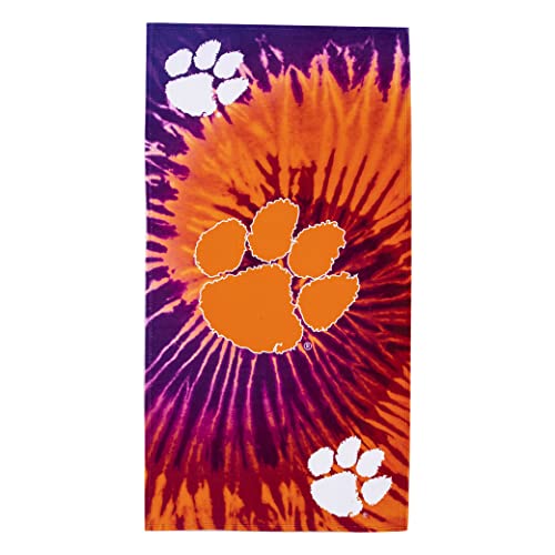 "Northwest NCAA Clemson Tigers Beach Towel, 30"" x 60"", Psychedelic"