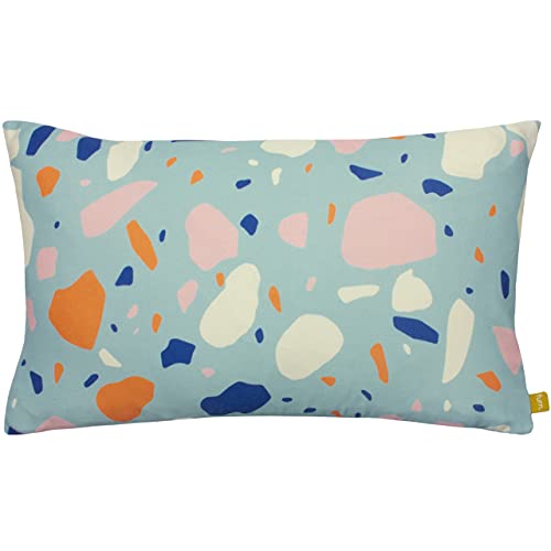 furn. Terra Polyester Filled Cushion, 100% Recycled Polyester, Aqua