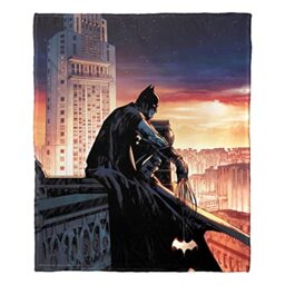 "NORTHWEST DC Comics Batman Silk Touch Throw Blanket, 50"" x 60"", Knight Watch"
