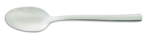 Arcos Series Capri - Box 12 Pieces Mocca Spoon Table Spoon - Monoblock of one Piece Stainless Steel 18/10 and 125 mm (4.92 Inch) Silver Colour (12 Piece)