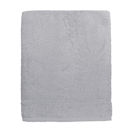 Zerobed - Bath Towel In Solid Color Sponge - 90x140 - 100% Cotton - Grey