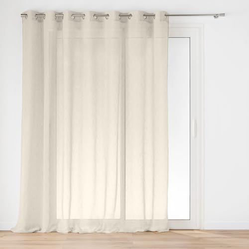 Douceur d'Intérieur, Pug Linen Woven Eyelet Curtain 240 x 240 cm