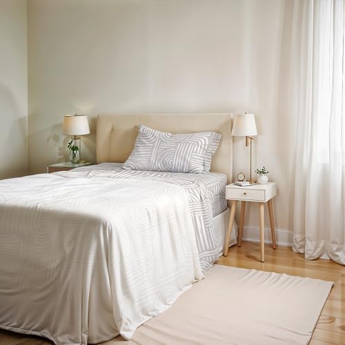 Ida Cotton Single Bed Sheet Set, Made in Italy – Complete Bed Set, Fitted Sheet, Top Sheet 90 x 200 cm and Pillowcase with Inner Flap (Single, Diana)