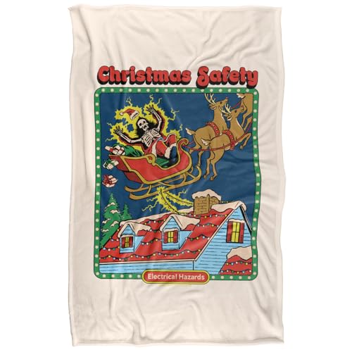Steven Rhodes Christmas Safety Silky Touch Super Soft Throw Blanket 91 X 147 Cm