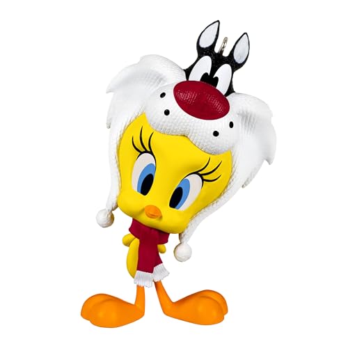 Hallmark Keepsake Christmas Ornament 2024, Looney Tunes Tweety Puddy Tat Hat, Cartoon Gifts