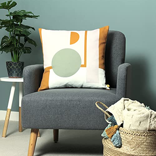 furn. Kula Recycled Feather Filled Cushion - Twin Pack, Multicolour, 50 x 50cm