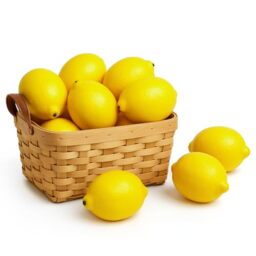 "BigOtters 12pcs Artificial Lemons, 3.7"" x 2.5"" Big Size Vivid Faux Lemon Plastic Fake Yellow Lemon for Fake Fruit Bowl, Home Kitchen Table Cabinet Party Decor Photography Prop"
