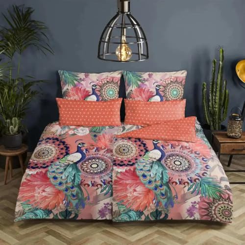 Single Duvet Cover 155 x 220 cm Cotton Satin No. 30362 Multi-Coloured