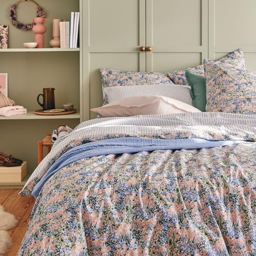Printed Cotton Percale Duvet Cover, Bosquet, 200 x 200 cm, Essix