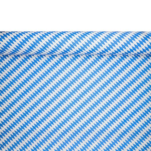 Papstar 12544 Paper Table Cloth with Damask Print 50 x 100 cm Bavarian Blue