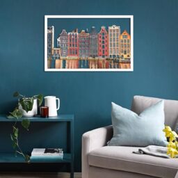 Elegant White Decorative Metal Wall Accessory, 45 x 70 cm, 100% Steel, 1.5 mm Thickness, Lightweight 0.8 kg, Perfect for Modern Home Decor