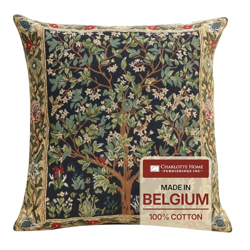 C Charlotte Home Furnishings Inc. Tree Of Life III/Size - H 18 x W 18(Cushion Cover)