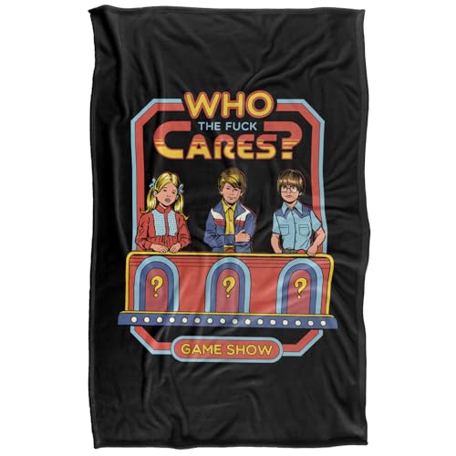 Steven Rhodes Who Cares Silky Touch Super Soft Throw Blanket 91 X 147 Cm