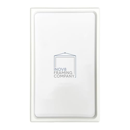 Inov8 Photo Frame Rounded Wood White 9x18 - (3x 5x7 App)