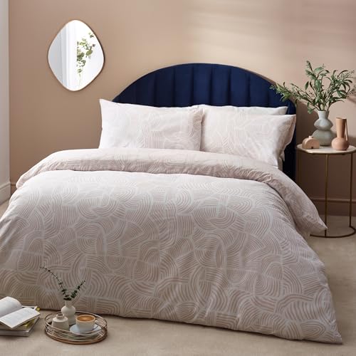 Hoem Abstract Dunes Cotton Rich Reversible Duvet Cover Set