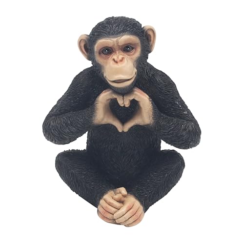 Lesser & Pavey Cheeky Monkeys Heart Decor Figurine - Decorative Accent, Freestanding Display, Elegant Craftsmanship, Ideal for Home and Office Decor, Wonderful Keepsake Gift