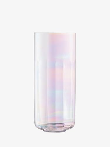 LSA International Pearl Lantern/Vase H28.5cm Mother of Pearl - 1 Unit - Handmade Glass - PE37