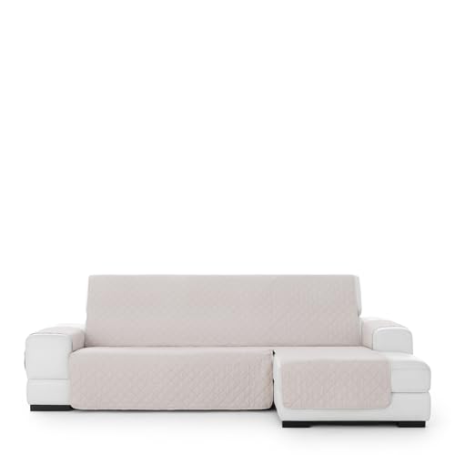 Eysa Bianco Sofa Cover Non-Slip Chaise Longue Extra Right C/01, Front View