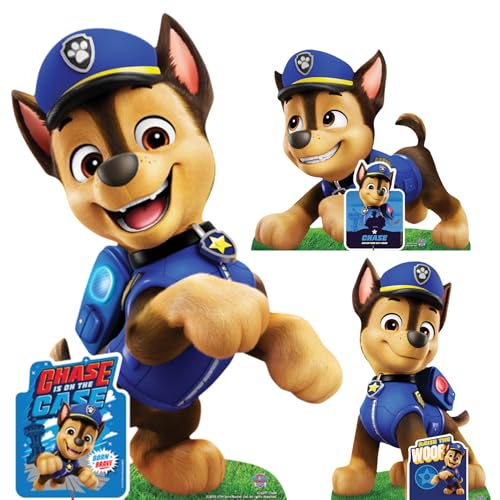Star Cutouts SC4597 Paw Patrol Chase Party 20 Piece Cardboard Cutouts - Kids Birthday Decor Set