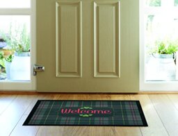 My Home Floor Mat Welcome Mat Doormat, Polyester, Black, 40 x 60