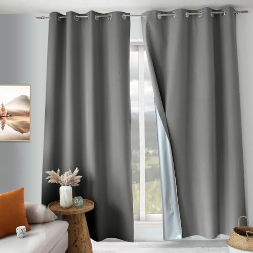 ED ENJOY HOME Oxford Coll Thermal Blackout Curtain, Eyelets