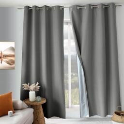 ED ENJOY HOME Oxford Coll Thermal Blackout Curtain, Eyelets