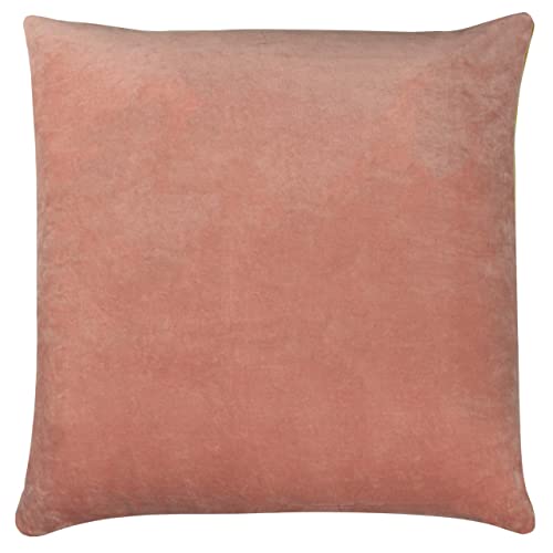 furn. Tanda Polyester Filled Cushion, Cotton, Pink/Ochre