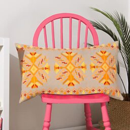furn. Kalina Feather Filled Cushion - Twin Pack, Orange, 35 x 60cm
