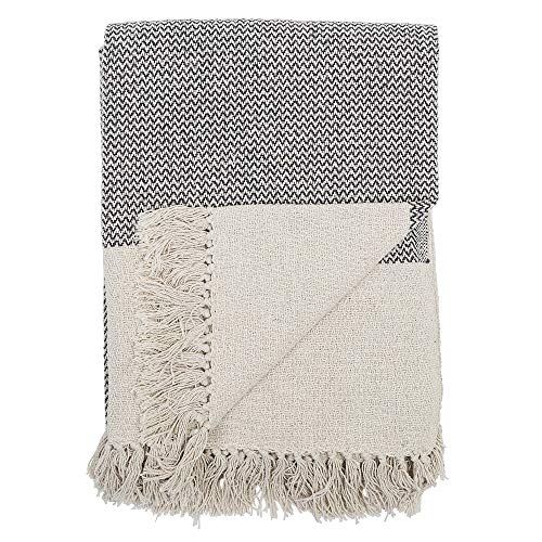 Bloomingville Sefanit Grey Cotton Bedspread, Gray, 160 X 130 Cm (L/B)