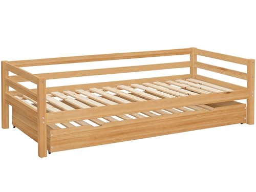 Alpi dayBed with drawer UK 90 in stained wax, 98x198x60cm (DxWxH)