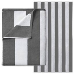 GC GAVENO CAVAILIA Microfiber Beach Towel Large - Super Absorbent Sand Free Beach Towels - Extra Large Beach Towel for Adults (100x200 cm) - Soft, Compact, Lightweight (1 Piece) - Charcoal