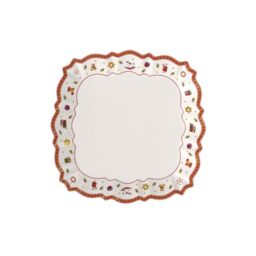 Villeroy & Boch ??? Toy's Delight Serving Platter Red and White, Microwave Safe, Christmas, Table, Plate, Serving Tray, Platter, Large, Food, Premium Porcelain