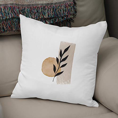 Bonamaison, Decorative Cushion Cover - 50% Cotton 50% Polyester - 43x43cm - Designed and Manufactured in Turkey