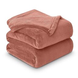 GC GAVENO CAVAILIA Luxurious Fleece Mink Blanket, Warm & Thermal Blankets Throws, Cuddly Throws For Sofas, Blush Pink, 200X240 Cm