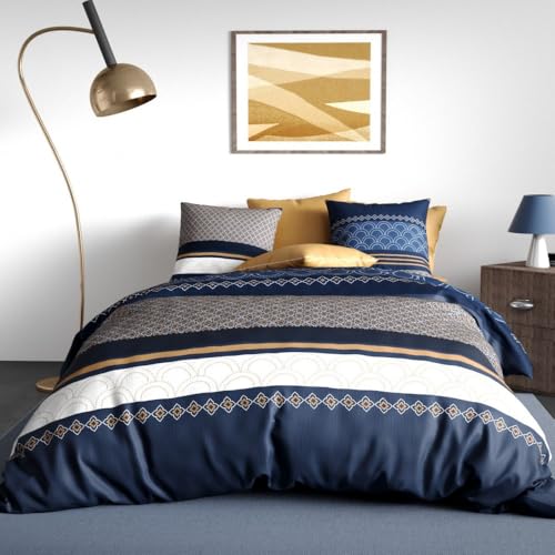 Kalypso Duvet Cover 260 x 240 cm + 2 Pillowcases Cotton 57 Thread Count