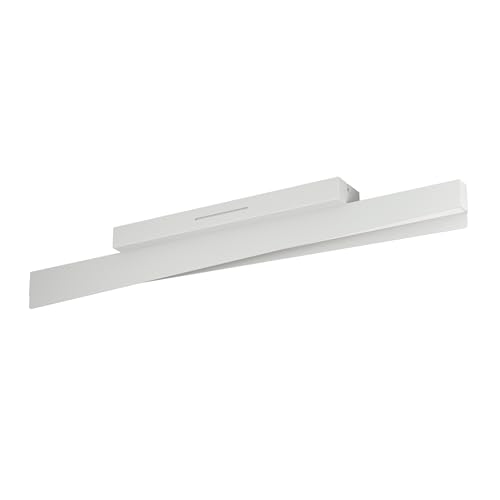 Eglo Connect.z Smart Home LED Ceiling Light Fixture Bolognano-Z, dimmable lamp, ZigBee, Matter, app and Alexa Voice Control, Warm to Cool White, RGB, Grey Metal