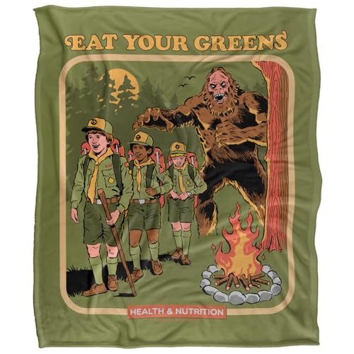 Steven Rhodes Eat Your Greens Silky Touch Super Soft Throw Blanket 152 X 127 Cm