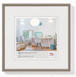 walther Design Picture Frame Steel 10 x 10 cm New Lifestyle Plastic Frame KV010D