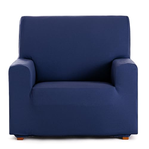 Eysa 1 Seater Bi-Elastic Sofa Cover Blue Harlem Design