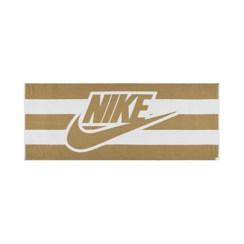 Nike Club Pool Towel Bath Towel Pool Towel Swimming Beach Towel, Parachute Beige/White, One Size