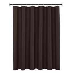 Biscaynebay Textured Fabric Shower Curtain, Morocco Pearl Printed Bathroom Curtain, Indigo 72 by 72 Inches
